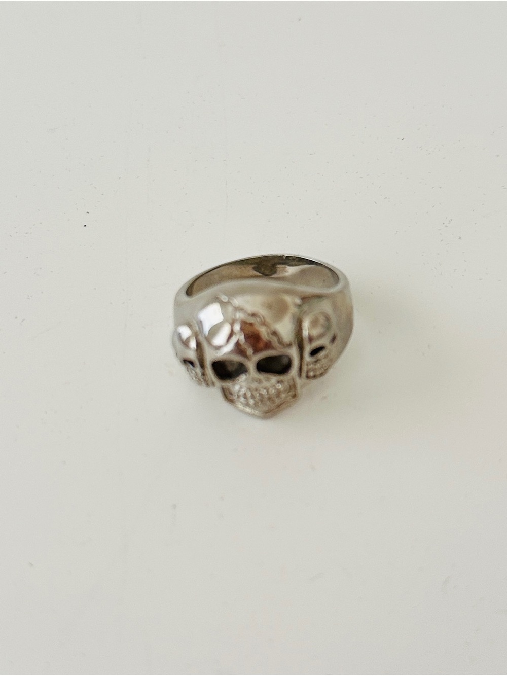Cranium Skull Heavy Gothic Band Ring